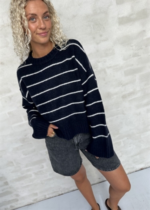 Ennaples ls knit 7278 Navy Blazer/Gardenia Envii 
